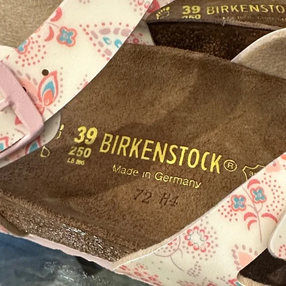 New in Box! $150 Birkenstock Rare Floral Pink Sandals sz 39 8/9 - Picture 10 of 10